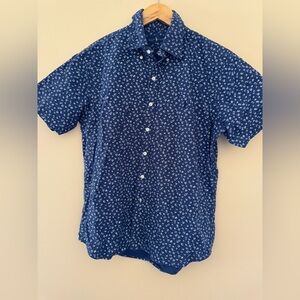 Ralph Lauren Blue Floral Casual Shirt